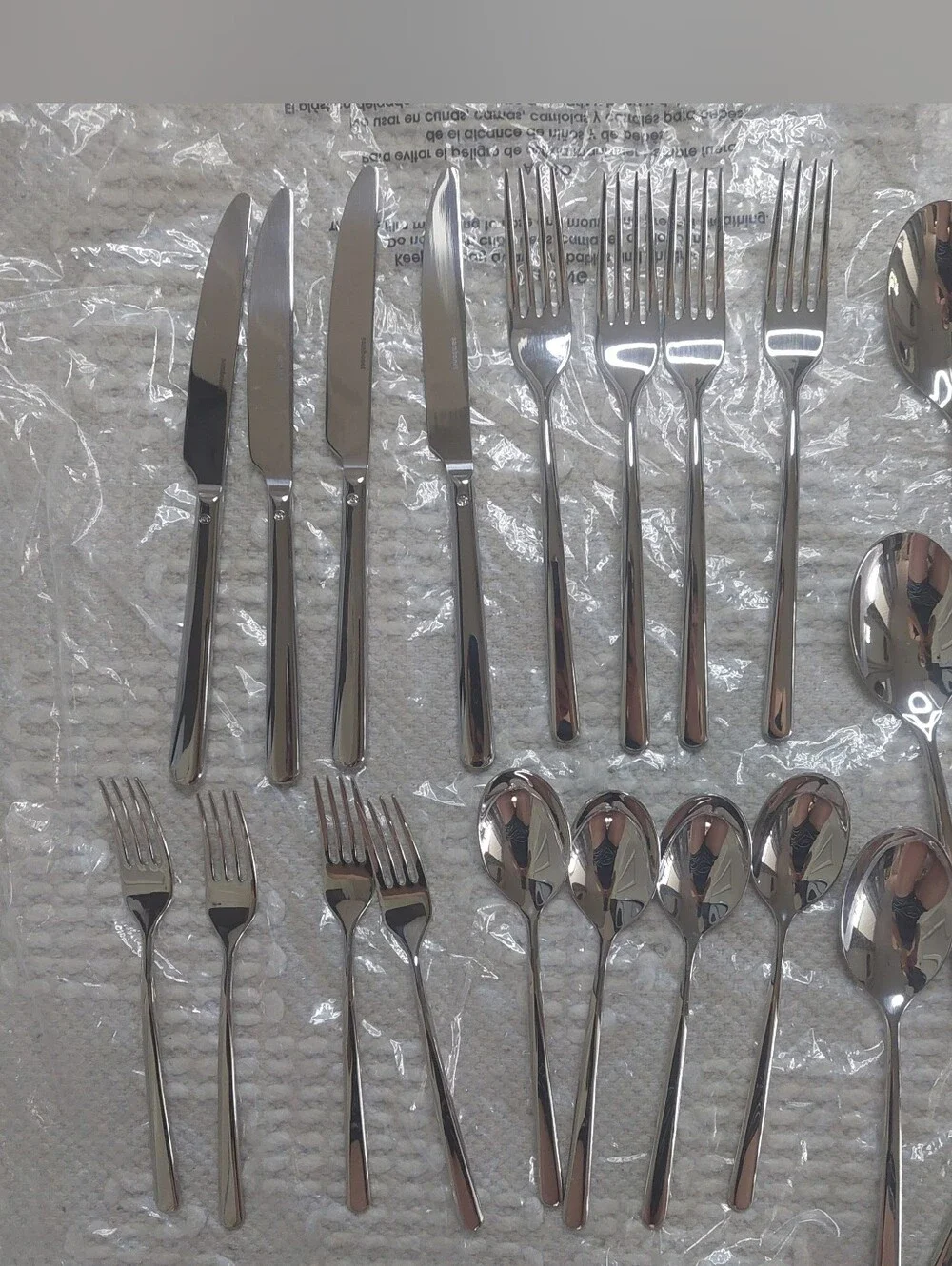 NEW! Quince- Sambonet Gia Minimalist 60 Piece Stainless Steel Flatware Set! (P2)